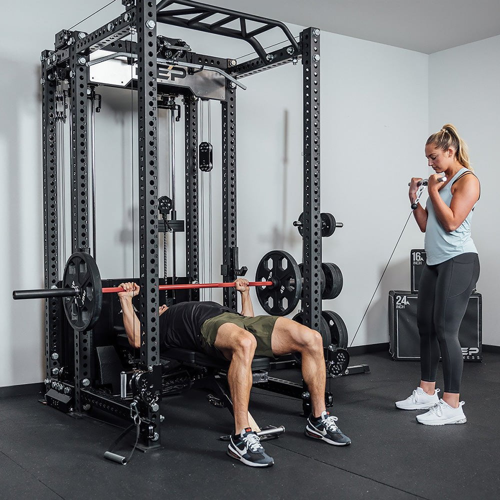 REP Fitness Ares 2.0 5000 Series 6-Post Power Rack - Heavy Duty Home Gym Equipment for Strength Training & Weightlifting - Perfect for Garage, Basement, or Home Workout Space