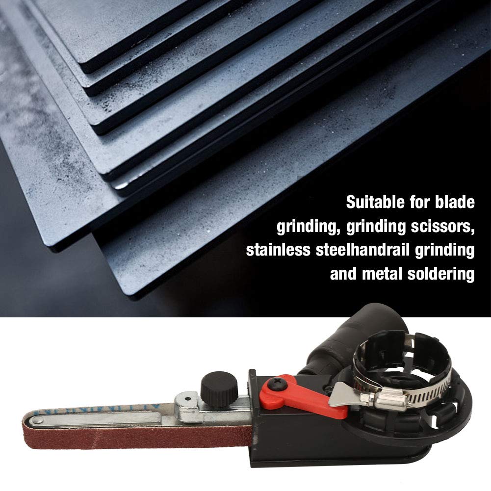 15mm x 452mm Electric Angle Grinder Belt Sander - M10 Adapter for Blade Sharpening & Scissor Grinding | Perfect for Metalworking, Wood Sanding & DIY Projects