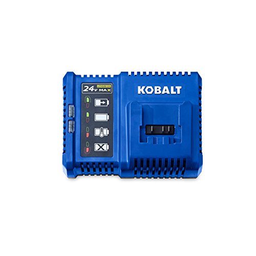 Kobalt 24V Max Lithium-Ion Battery Charger - Fast Charging for Power Tools - Compatible with Kobalt 24-Volt Cordless Tools - Perfect for DIY Projects, Home Repairs and Jobsite Use