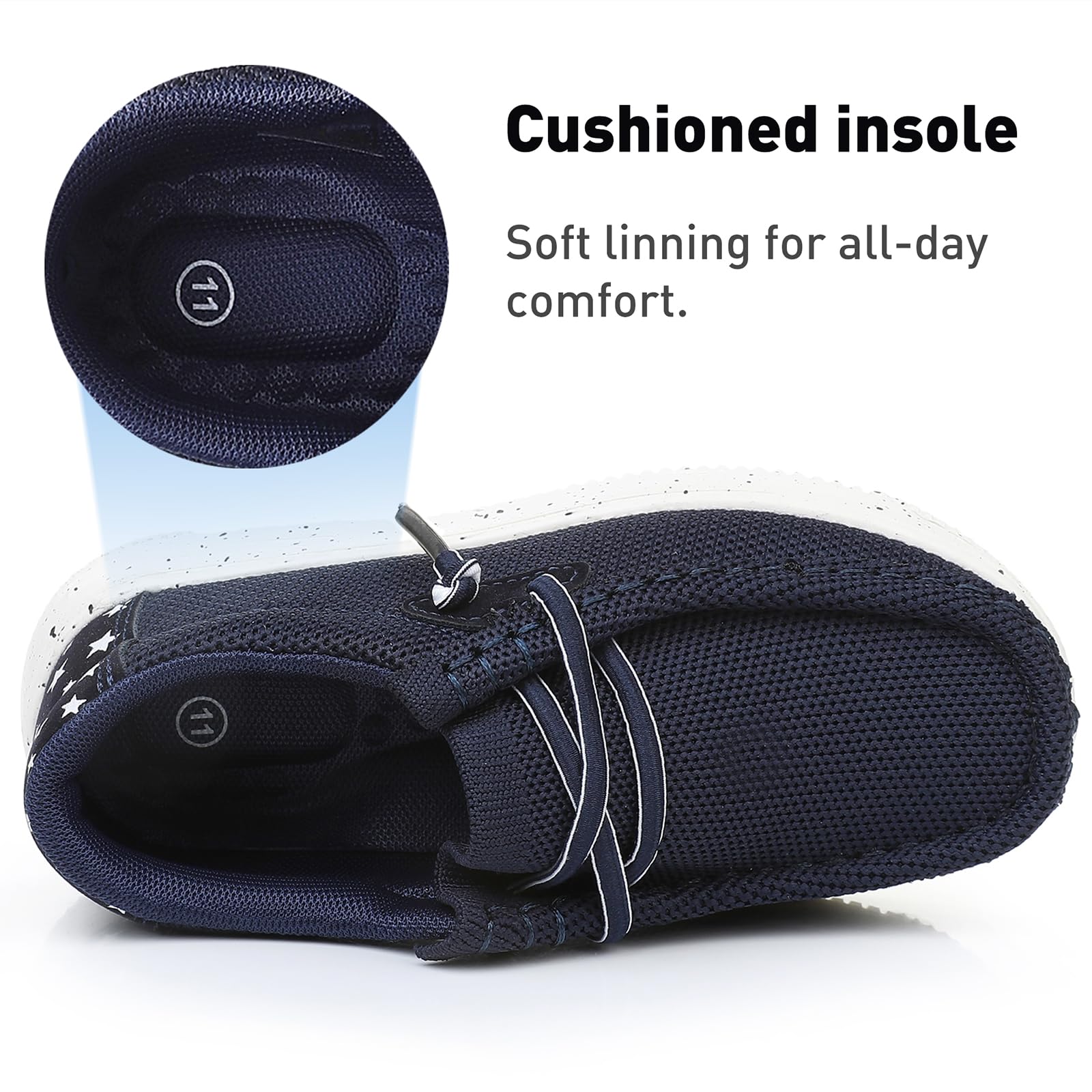 Ahannie Boys & Girls Loafers - Slip On Casual Mesh Shoes for Toddler, Little & Big Kids | Comfortable Lightweight School & Play Shoes for Everyday Wear