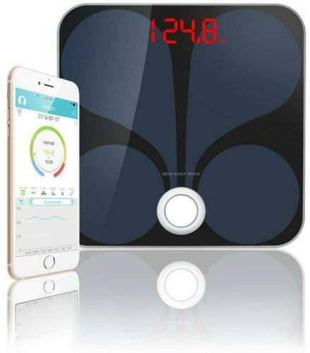 Nunet Smart Digital Bluetooth Bathroom Scale - BMI & Body Fat Analyzer with 400lb Capacity - Perfect for Home Health Tracking & Fitness Goals