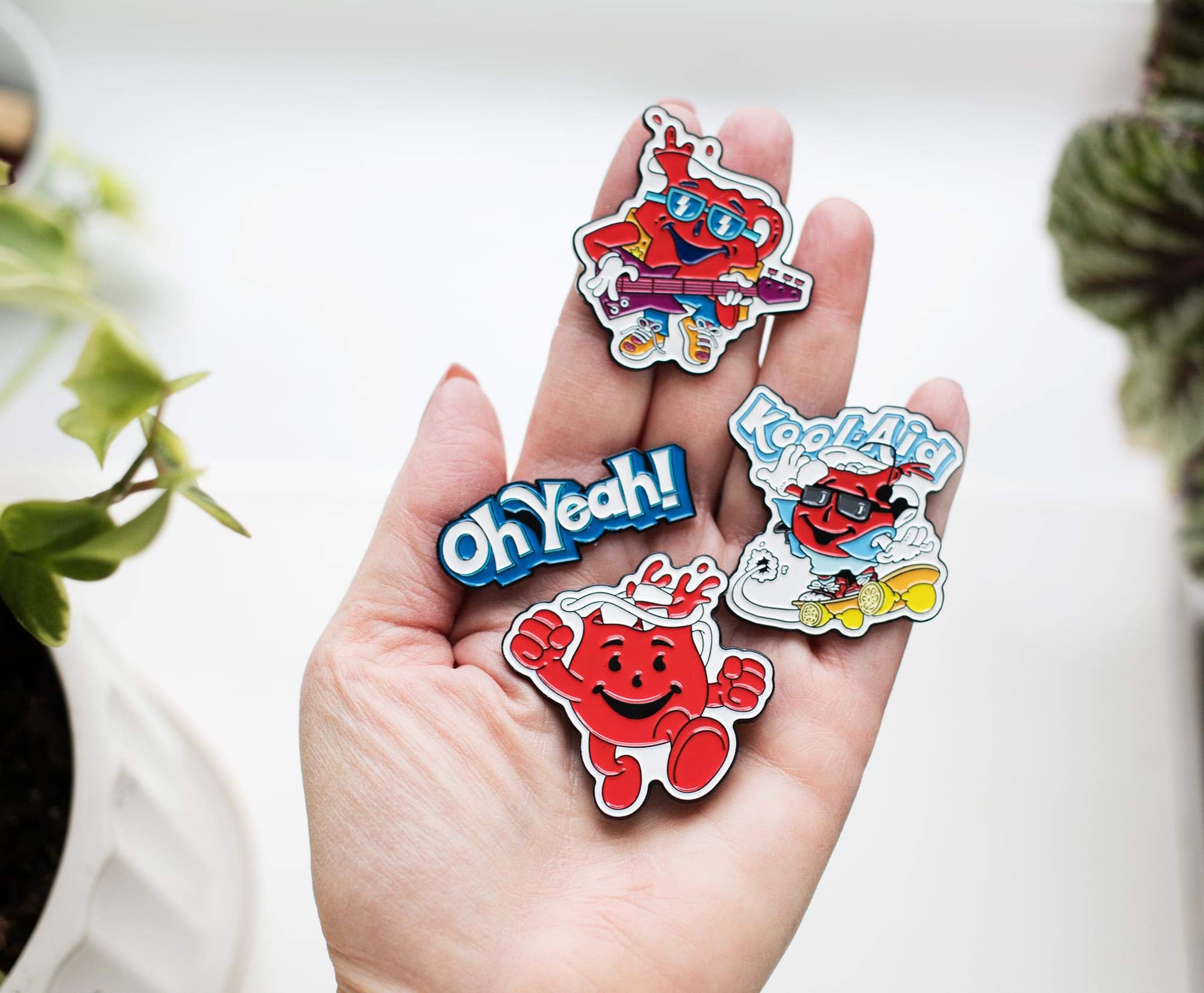 Toynk Kool-Aid Man Exclusive Enamel Pin Set (4 Pcs) - Officially Licensed Collectible Metal Pins for Backpacks, Jackets & Hats - Pop Culture Novelty Gifts for Fans - Perfect for Cosplay, Conventions & Everyday Fashion Accessories