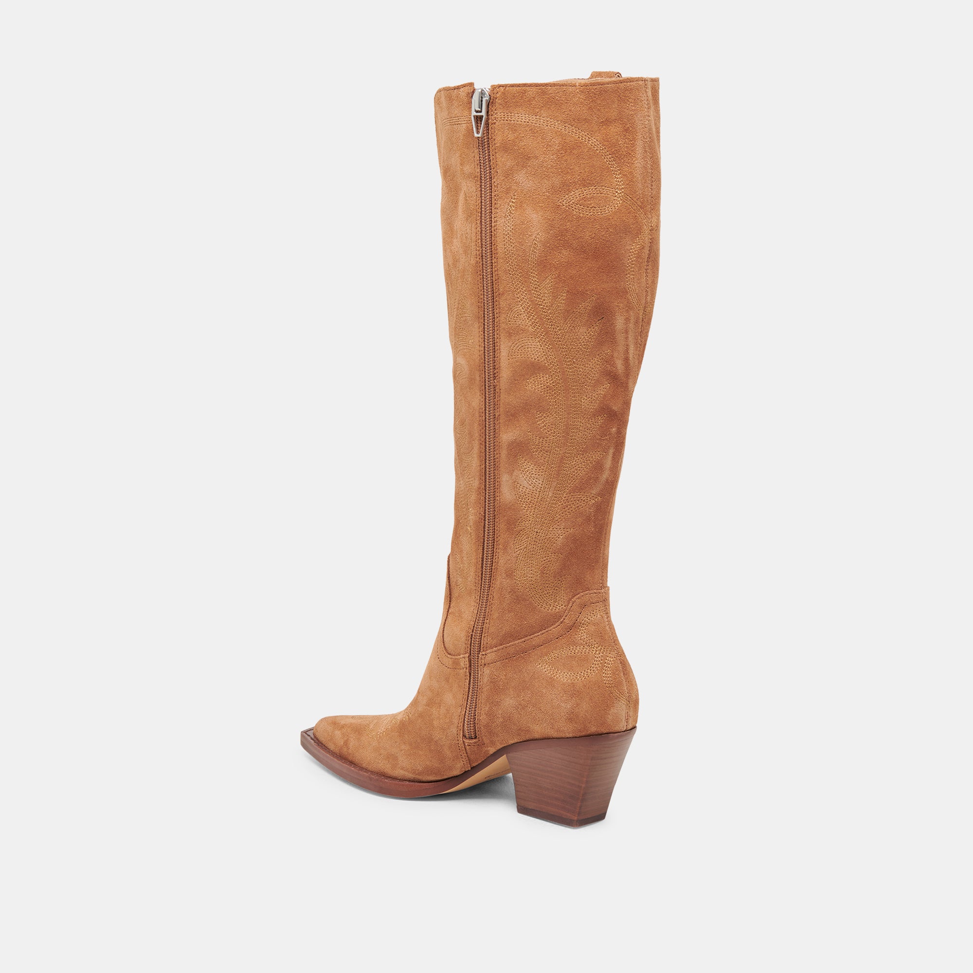 RYATT Extra Wide Calf Boots for Women - Comfortable Pecan Suede Ankle Boots | Perfect for Casual Outfits, Office Wear & Fall Fashion