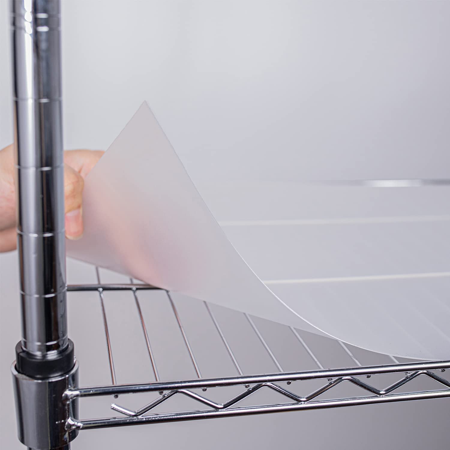 HooTown 5-Pack Clear Frosted Plastic Shelf Liners 30