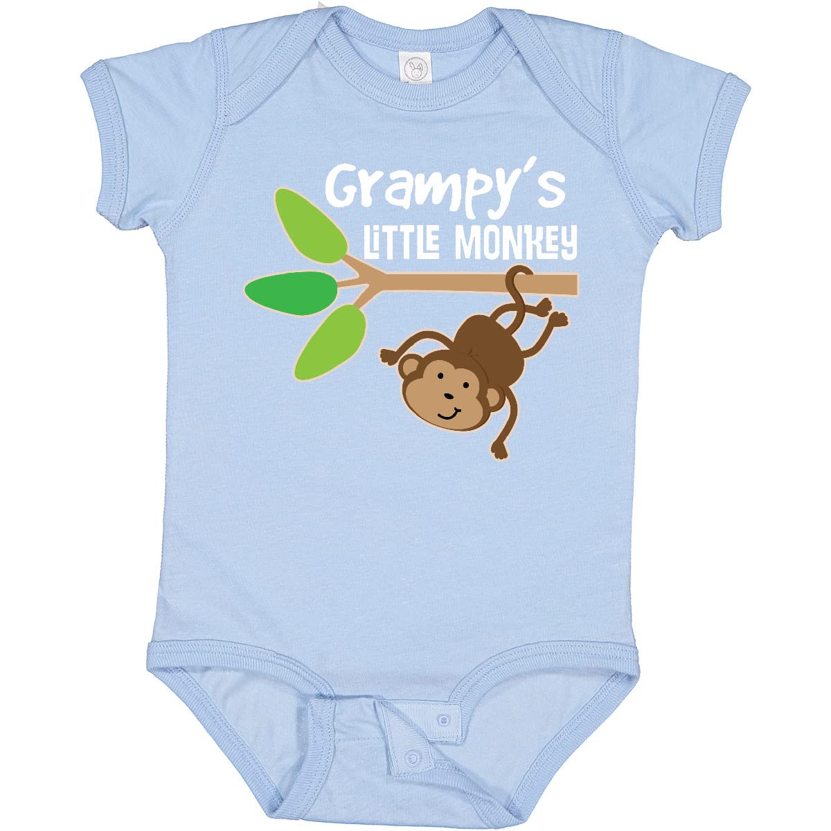 Inktastic Grampy Little Monkey Grandchild Outfit - Cute Baby Bodysuit for Newborns & Infants - Perfect for Family Photos, Gifts & Everyday Wear