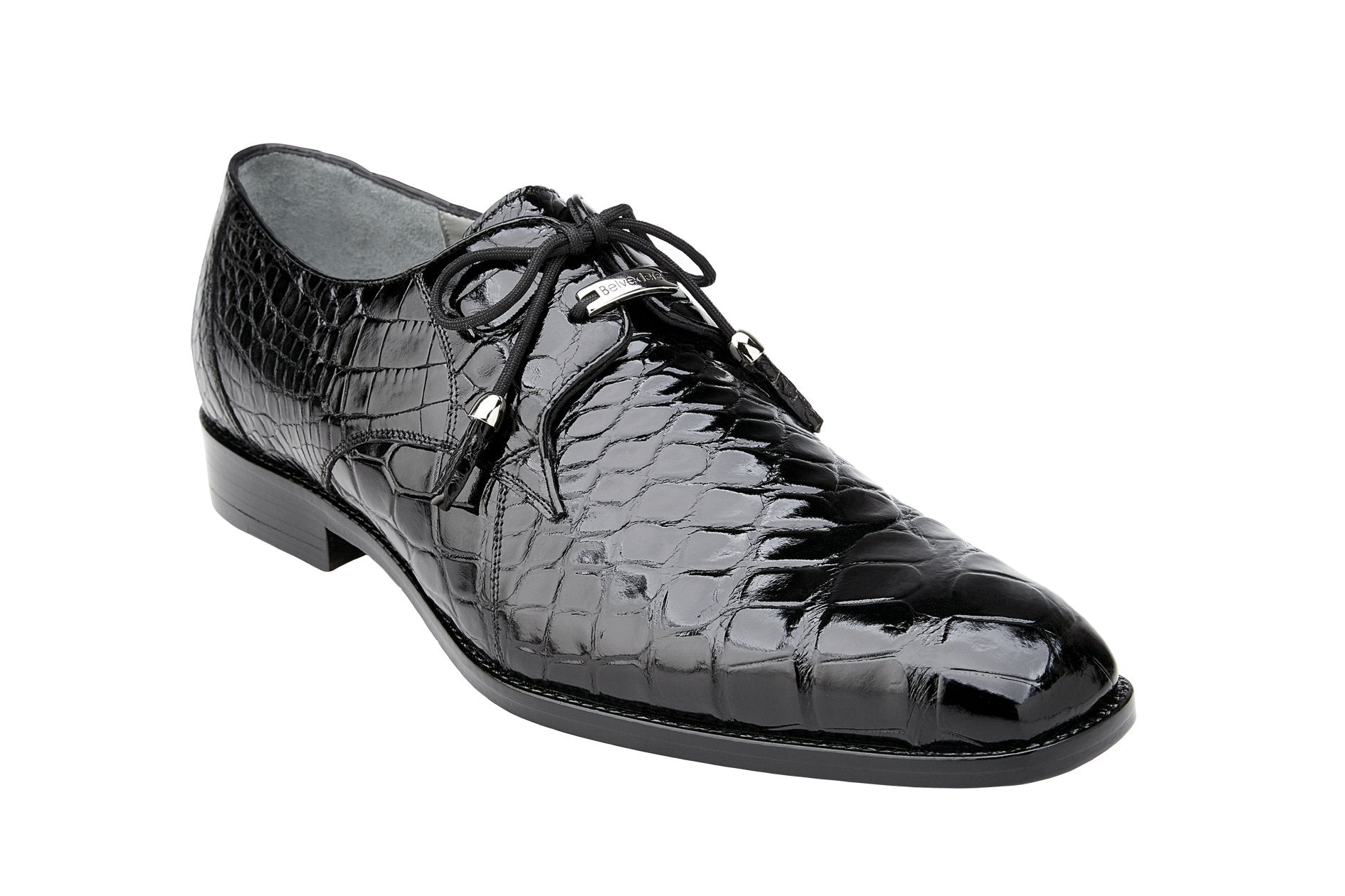 Belvedere Lago 14010 Black Leather Dress Shoes for Men - Size 11.5 & 13 - Premium Formal & Business Attire Footwear - Perfect for Office, Weddings & Special Occasions