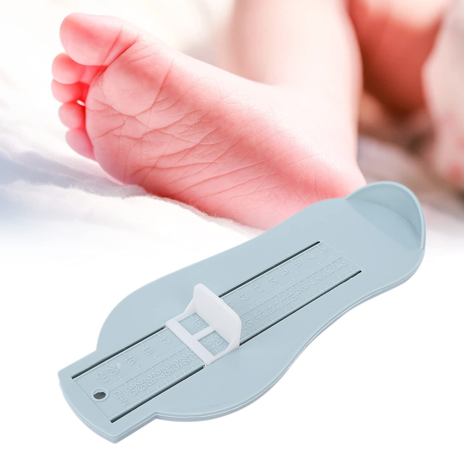 Kids Shoe Size Measuring Tool - Adjustable Retractable Foot Measurement Device for Toddlers & Children - High Strength Shoe Ruler for Accurate Sizing - Perfect for Online Shoe Shopping & In-Store Fitting