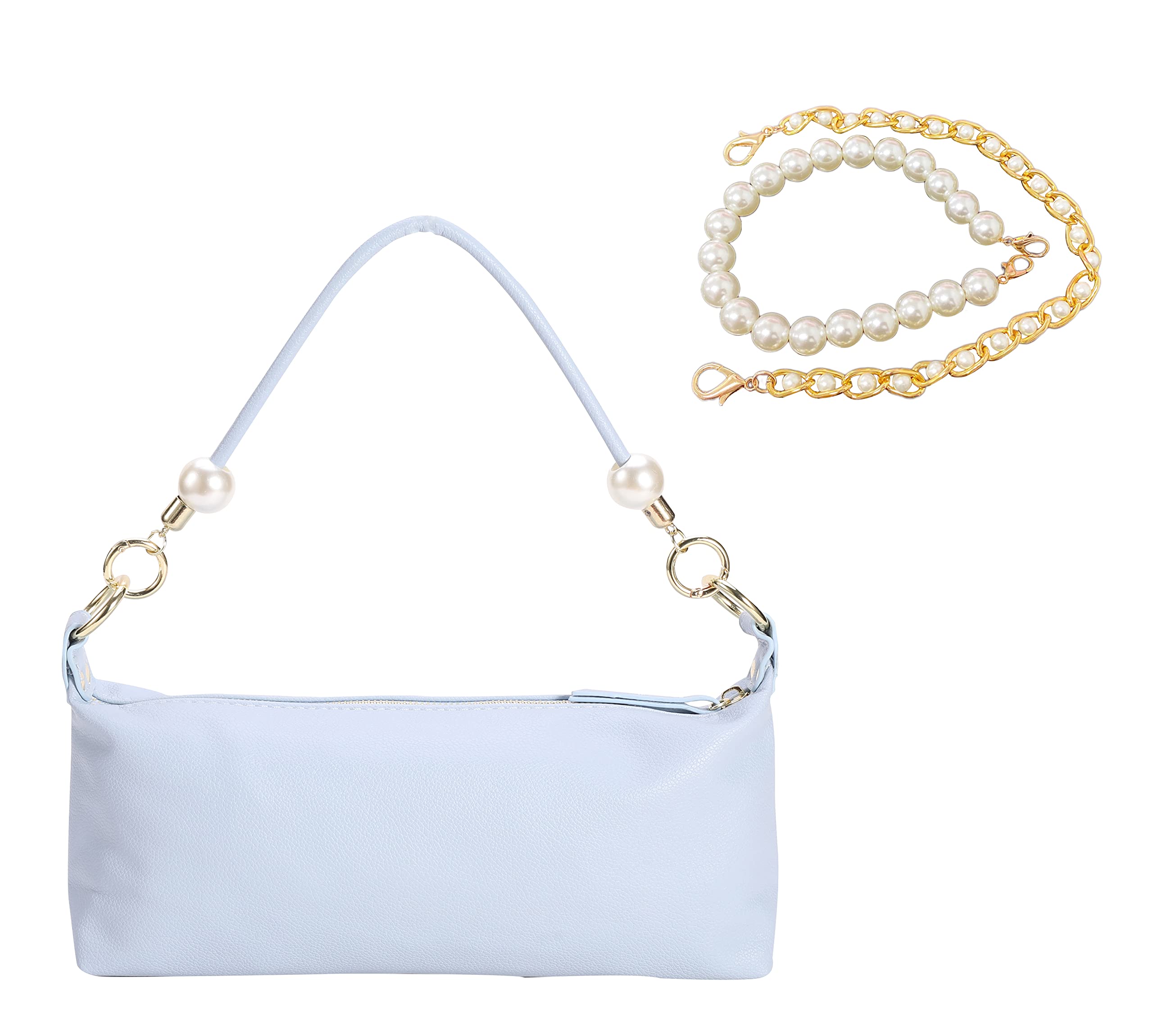 Lonson Small Shoulder Bags for Women - Pearl Strap Cute Tote Handbag Purse - Perfect for Work, Travel & Everyday Use