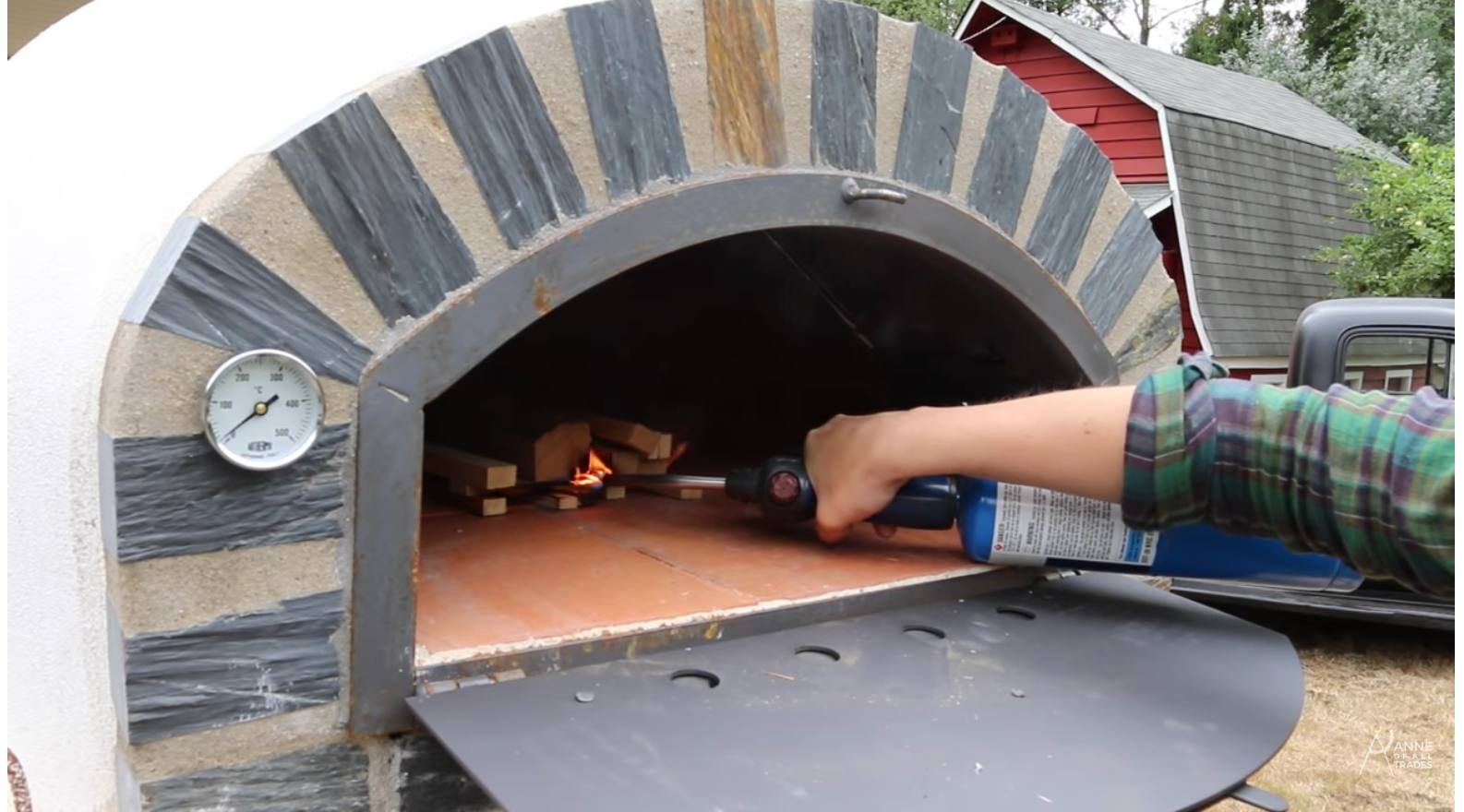 Premium Pizzaioli Pizza Oven Stone Arch - Authentic Italian Outdoor Pizza Maker for Backyard, Patio & Garden Cooking | Perfect for Wood-Fired Pizza, Bread & Roasting