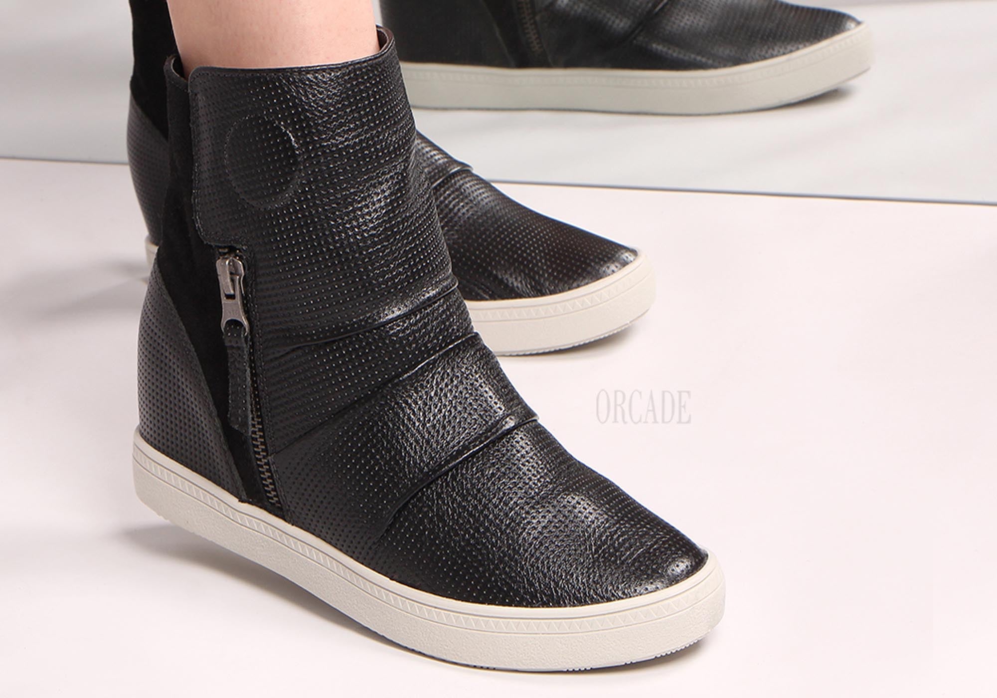 Orcade Siena Women's Comfortable Leather Ankle Boots - Made in Brazil - Stylish Casual & Office Wear for Fall/Winter