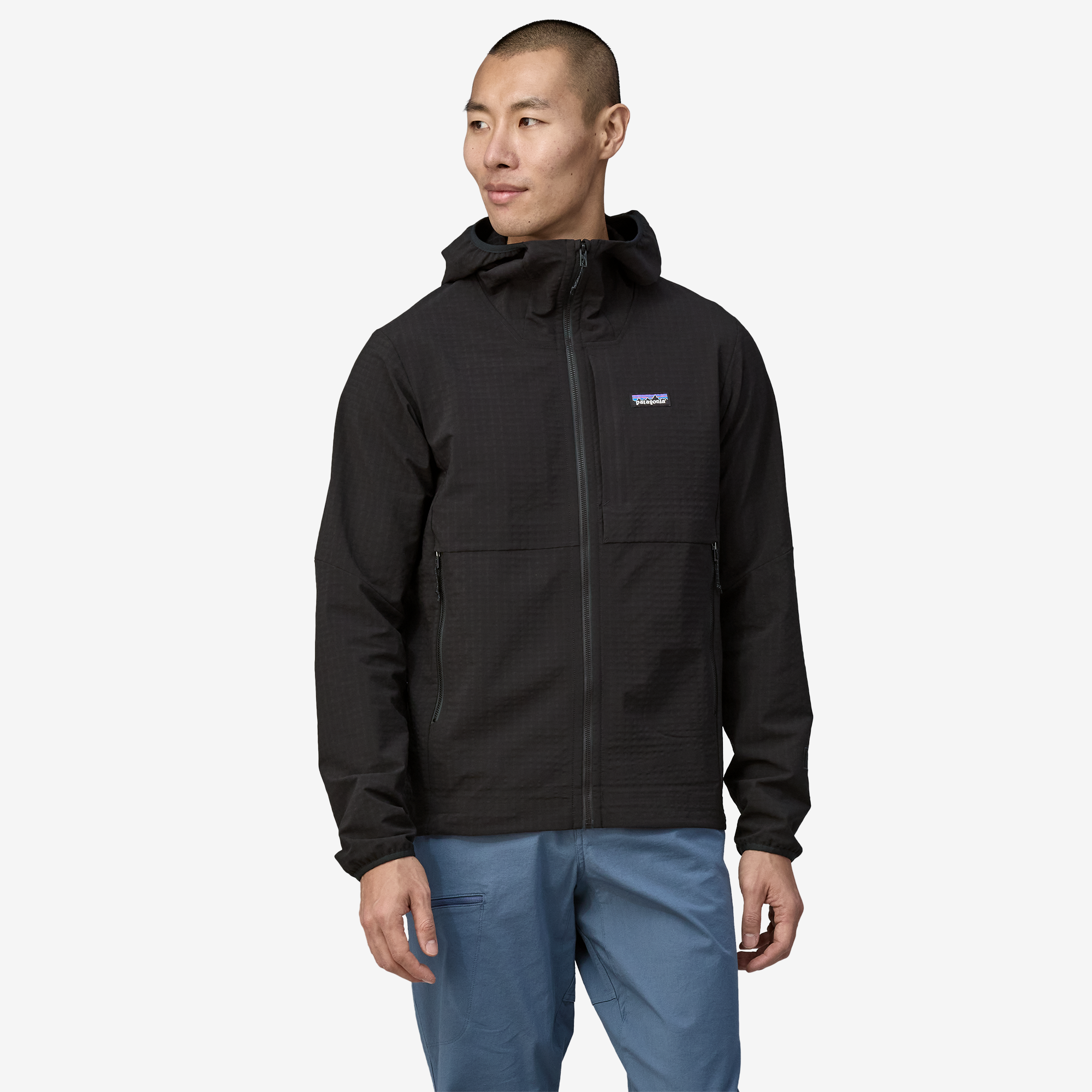 Men's R1® TechFace Fleece Hoody - Lightweight Water-Resistant Jacket for Hiking & Outdoor Adventures