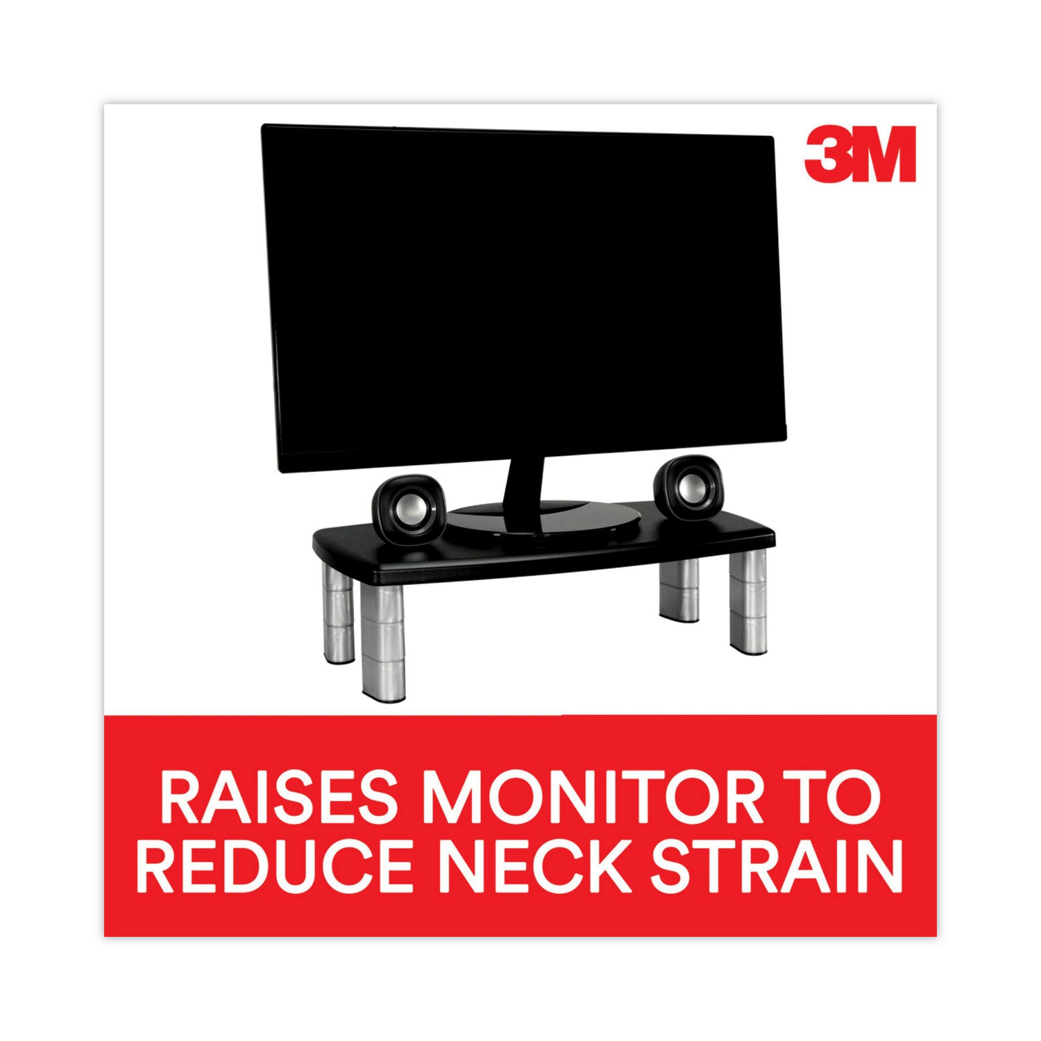 3M™ Extra Wide Adjustable Monitor Stand - 20