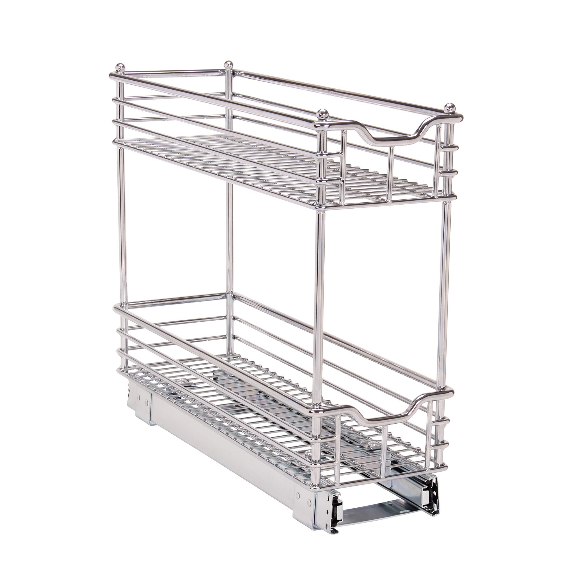 Dual-Tier Sliding Cabinet Organizer - 14.5