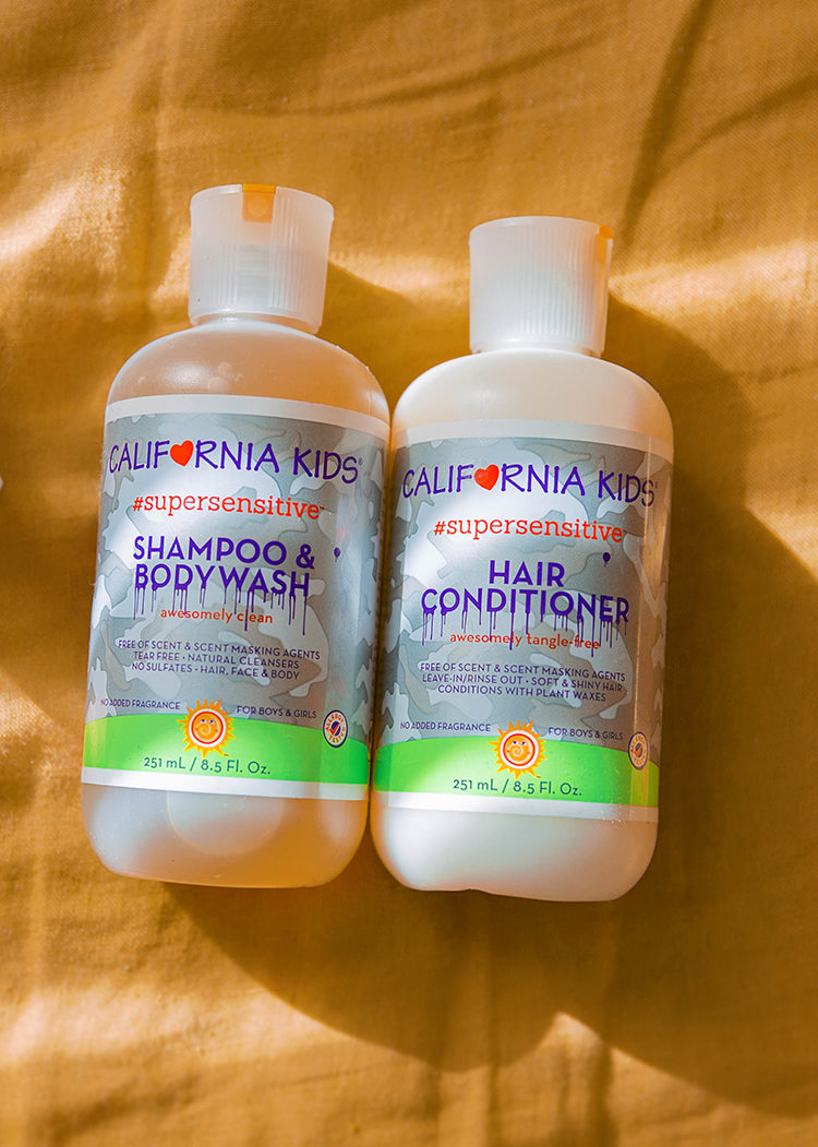 California Kids® #supersensitive™ Hypoallergenic Shampoo & Body Wash for Babies - Gentle Cleansing for Sensitive Skin, Tear-Free Formula - Perfect for Bath Time, Newborn Care & Eczema-Prone Skin
