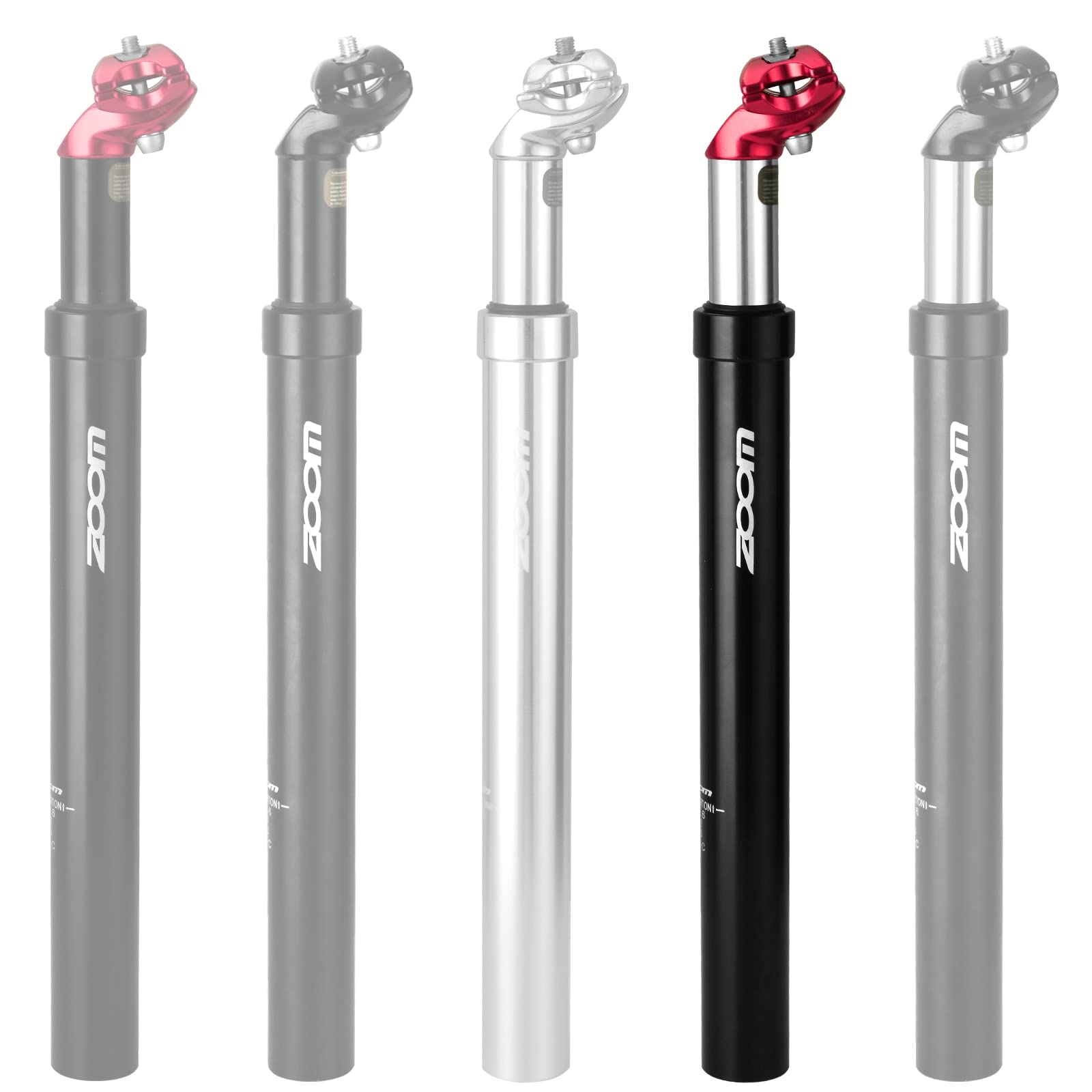 **Adjustable Aluminum Bike Suspension Seatpost 27.2mm & 31.6mm - Comfortable Shock Absorption for MTB, Road Bike & Fixed Gear - Perfect for Commuting, Trail Riding & Urban Cycling**