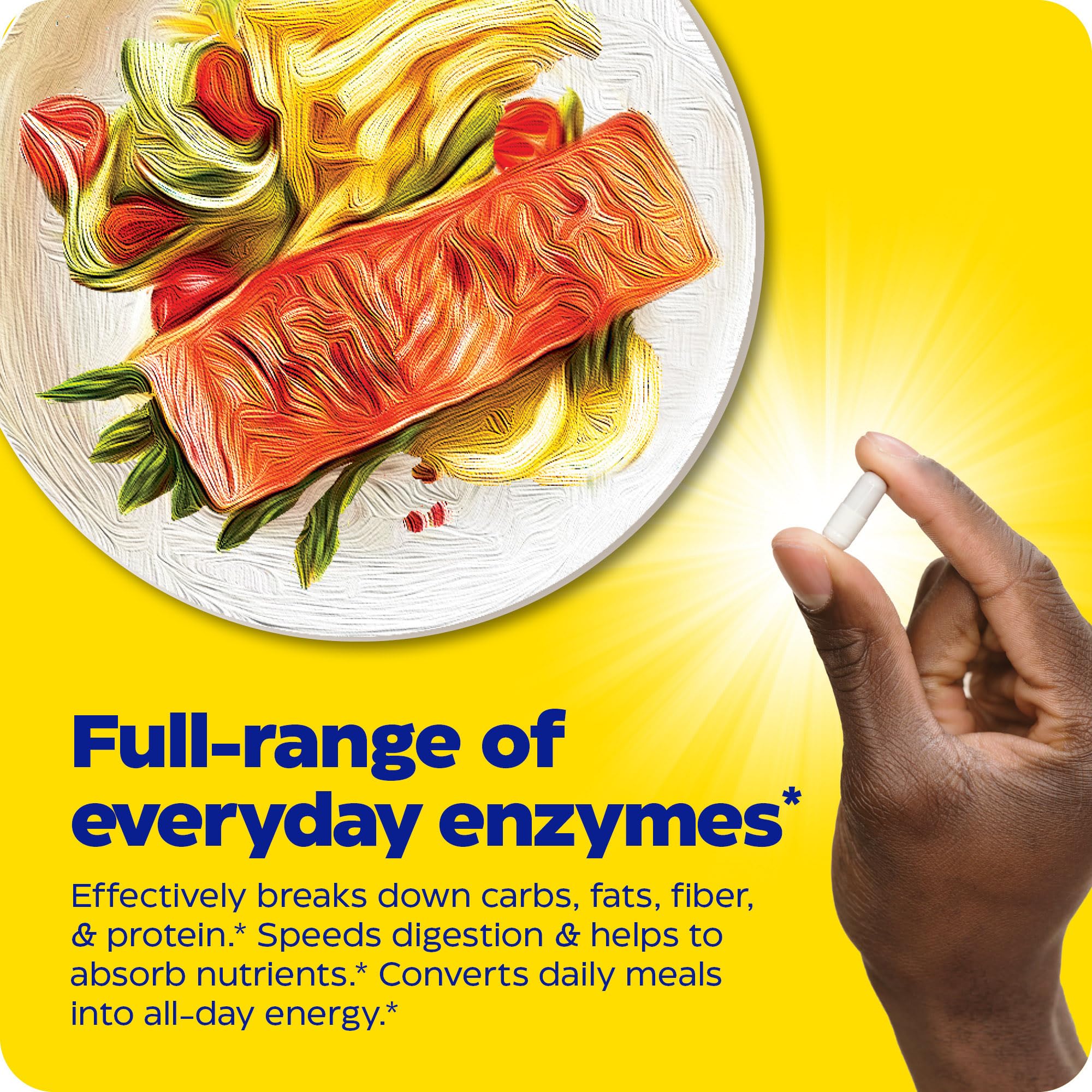 Enzymedica Digest Capsules - Digestive Enzyme Supplement for Gut Health & Bloating Relief | Supports Protein, Carb & Fat Digestion | Ideal for Meals, Travel & Digestive Discomfort