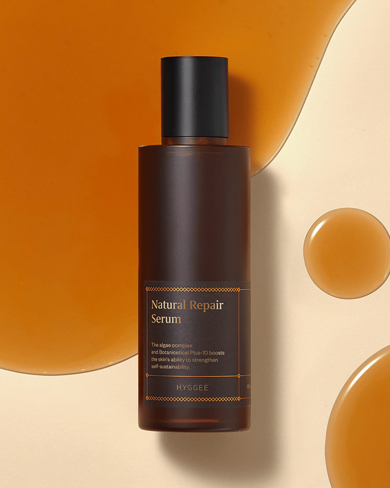 HYGGEE Natural Repair Serum for Face - Korean Skincare with Centella Asiatica & Hyaluronic Acid - Hydrating & Soothing Anti-Aging Serum for Dry, Sensitive Skin - Perfect for Night Routine & Post-Sun Care