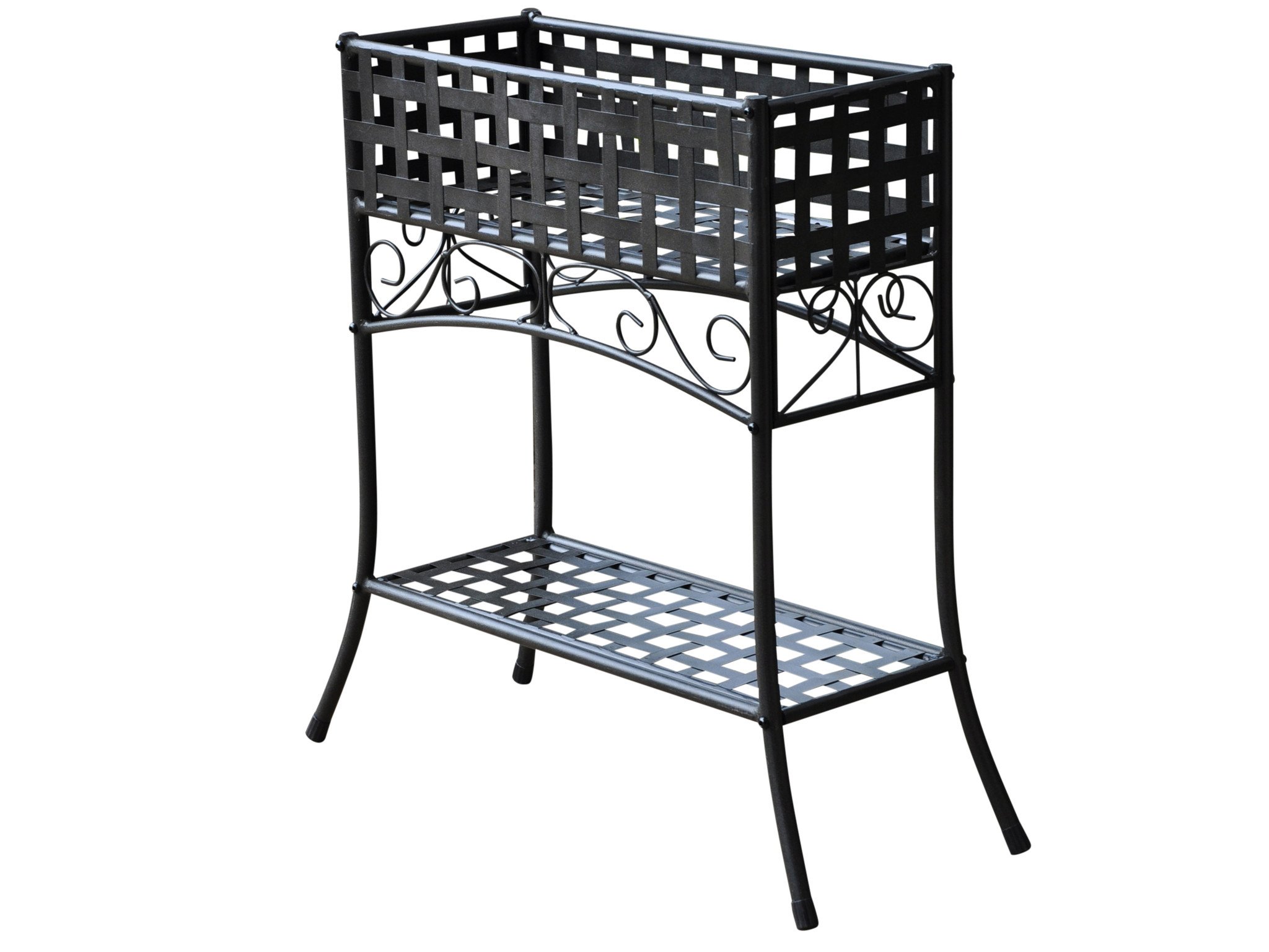 Vintage Iron Plant Stand for Indoor & Outdoor Use - Decorative Flower Pot Holder for Patio, Garden, Balcony & Home Decor
