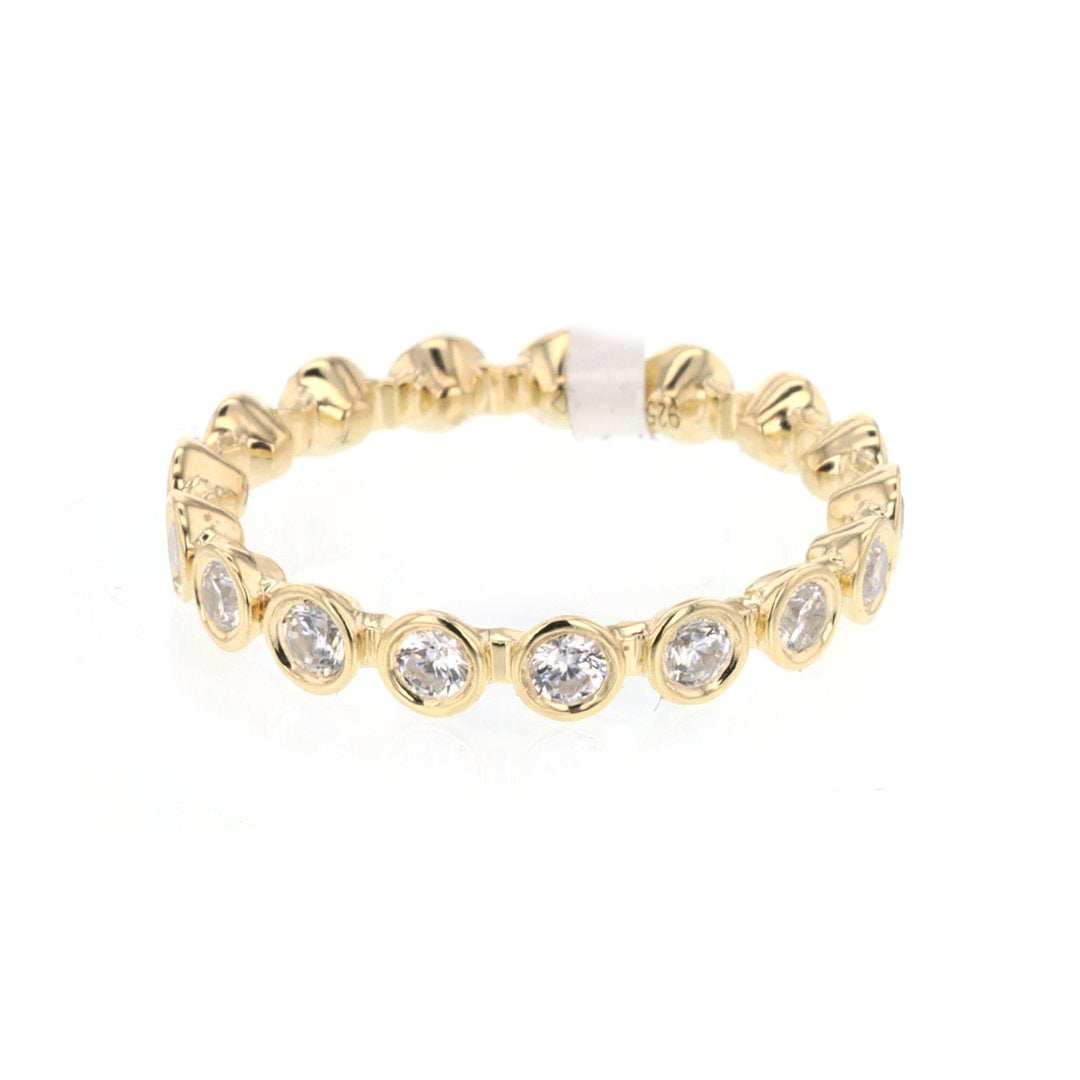 0.77 Carat Diamond Eternity Band Ring for Women - 14K White Gold Wedding Anniversary Gift for Her - Perfect for Bridal Jewelry & Special Occasions