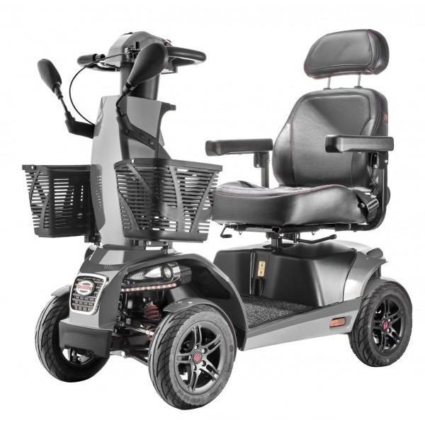 FreeRider USA FR1 4 Wheel Heavy Duty Mobility Scooter for Adults - 500 lbs Weight Capacity - Electric Powered Wheelchair for Indoor & Outdoor Use - Ideal for Shopping, Travel, and Daily Mobility Assistance