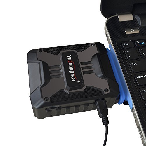Sagenico USB-Powered Laptop Cooling Pad with Adjustable Vacuum Fan - Ultra Quiet Portable Laptop Cooler for Gaming, Office & Home Use - Black CPU Cooler for Notebook Heat Dissipation