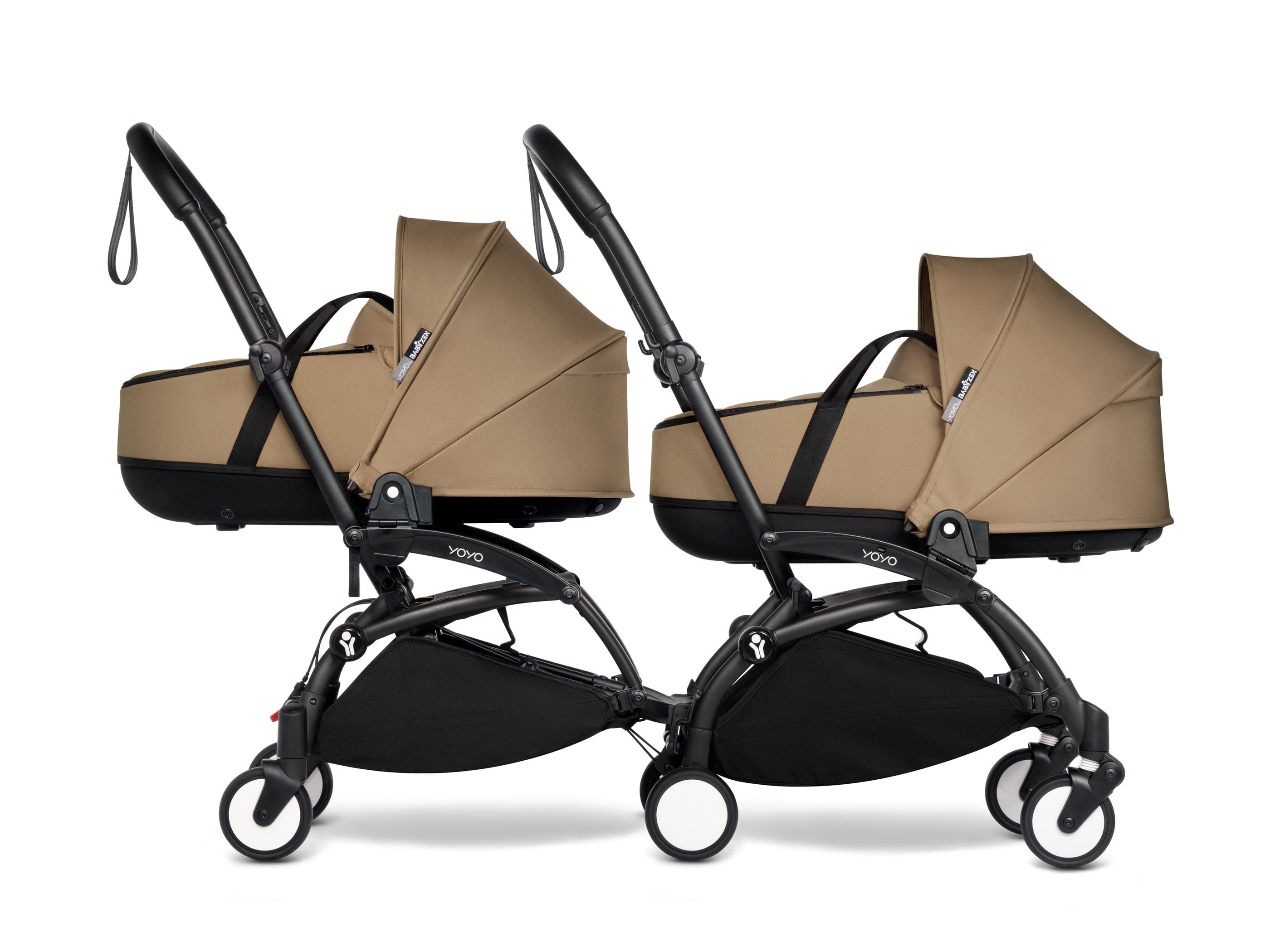 Stokke YOYO 3 Double Stroller with Bassinet - Lightweight Compact Travel Stroller for Twins - Perfect for Air Travel, City Walks & Outdoor Adventures