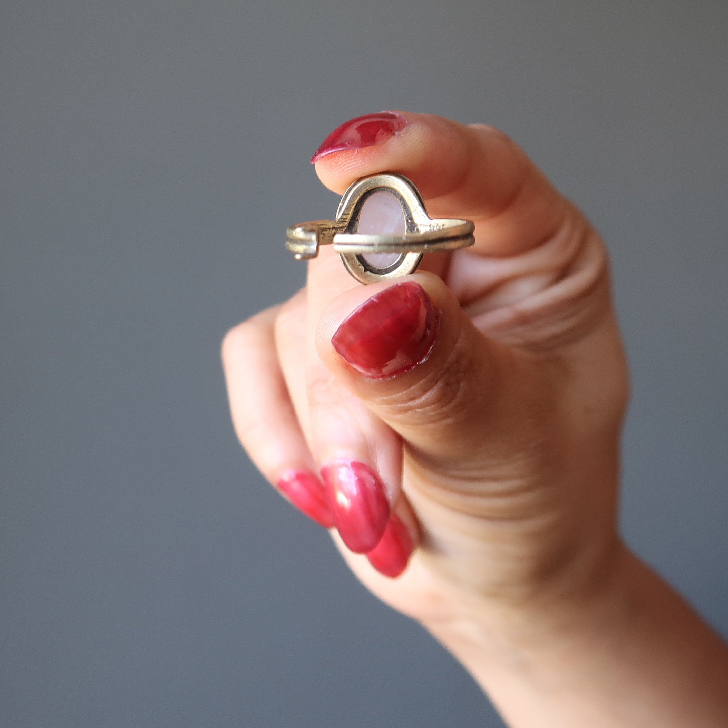 Rose Quartz Ring for Love & Healing - Adjustable Brass Jewelry for Women - Perfect for Valentine's Day, Meditation & Spiritual Gifts