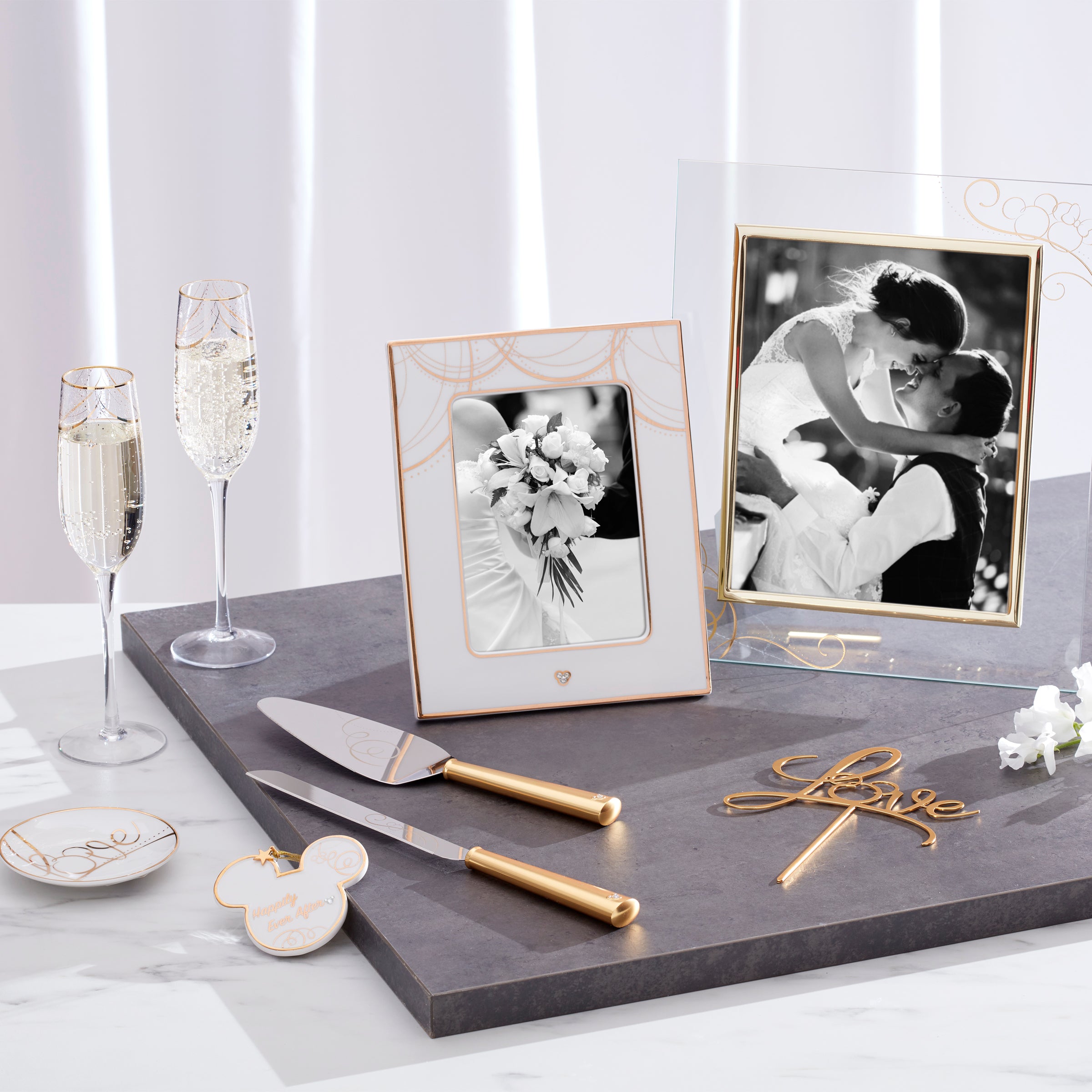 Disney Princess Wedding Photo Frame 8x10 Inch - Elegant Bridal Keepsake for Wedding, Anniversary, and Home Decor