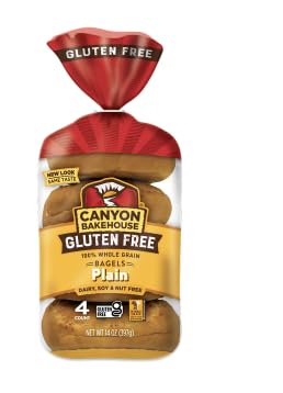 Gluten Free Bagel Variety Pack - Plain & Everything Bagels (2 Pack) | Certified Gluten Free, Vegan & Kosher | Perfect for Breakfast, Sandwiches & Healthy Snacks