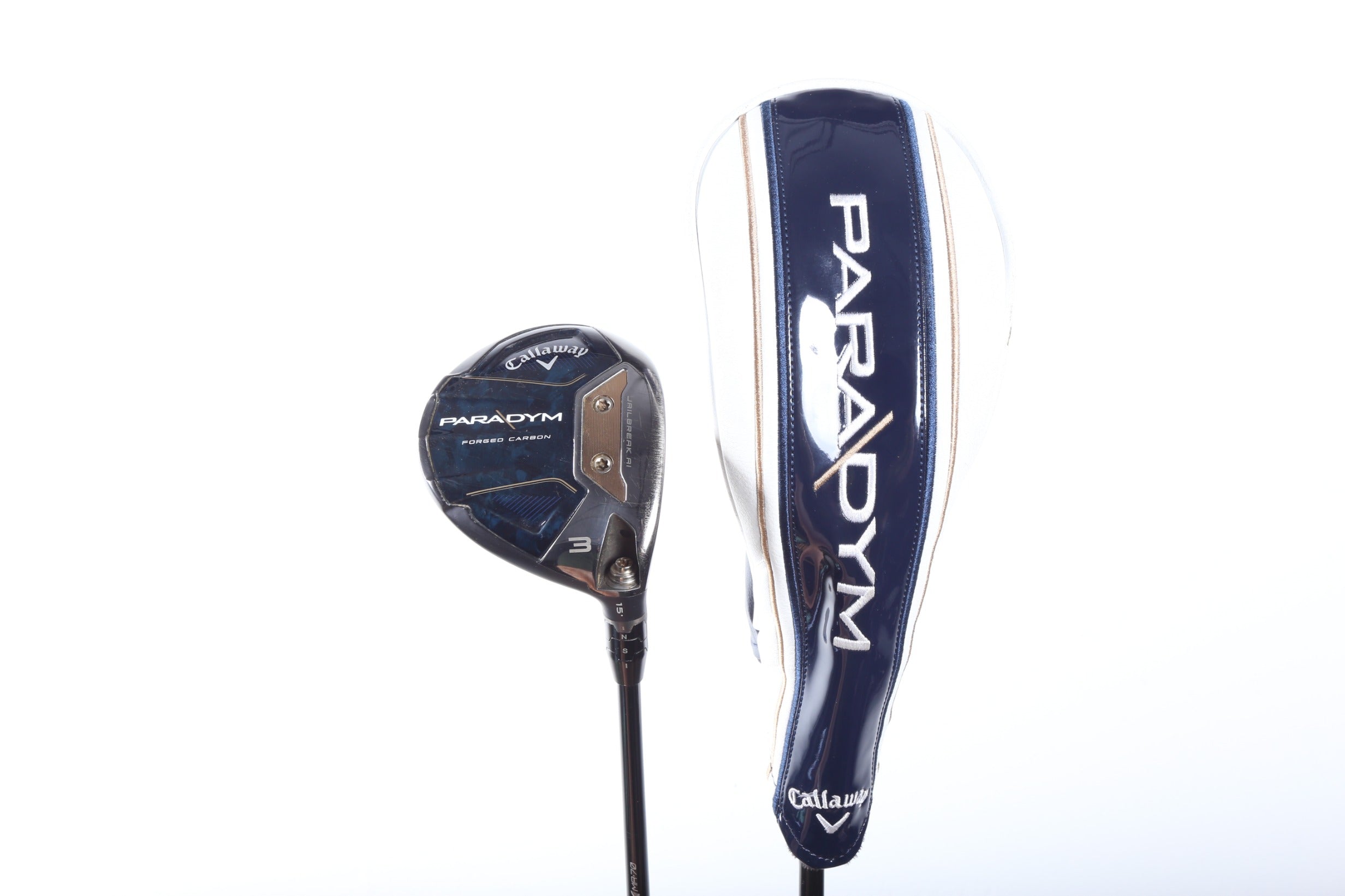 Used Callaway Paradym 3 Wood Right Handed 15° Stiff Flex Golf Club - Perfect for Long Fairway Shots & Improving Your Golf Game