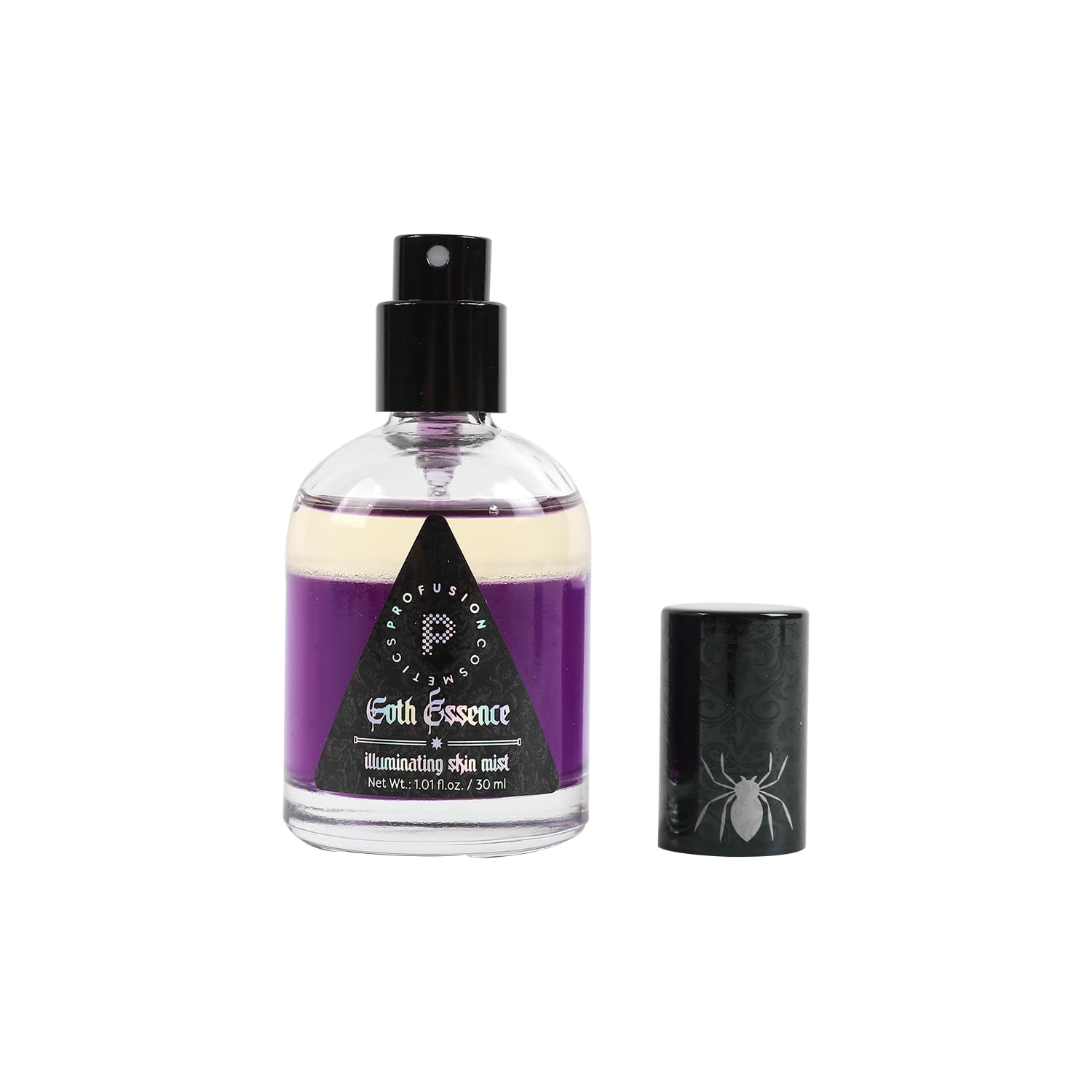 Profusion Cosmetics Gothic Essence Illuminating Face Mist - Hydrating Makeup Setting Spray with Radiant Finish, Vegan & Cruelty-Free - Perfect for Bridal, Photo Shoots & Everyday Glow