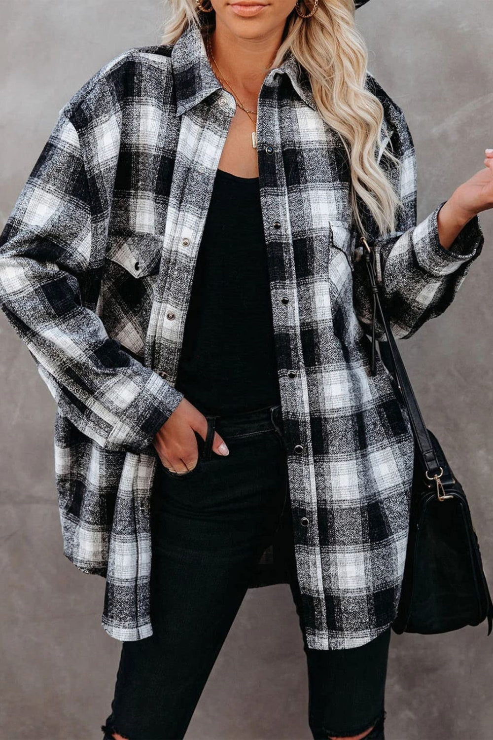 Men's Classic Plaid Long Sleeve Button-Down Shirt with Collar - Casual & Business Wear for Office, Dating, and Outdoor Activities