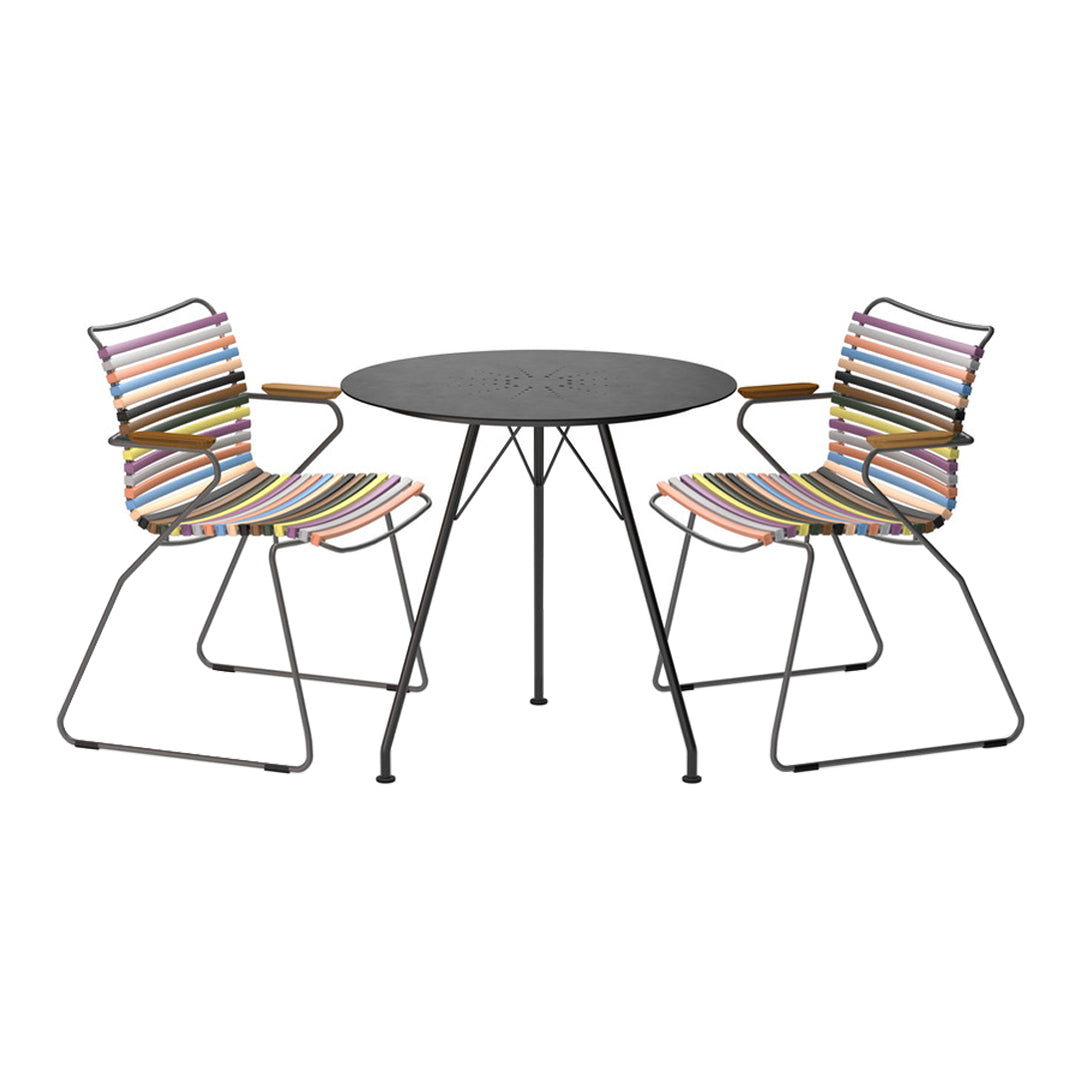 Click Outdoor Dining Chair with Armrests - Patio, Garden, Poolside & Backyard Seating - Weather-Resistant & Comfortable