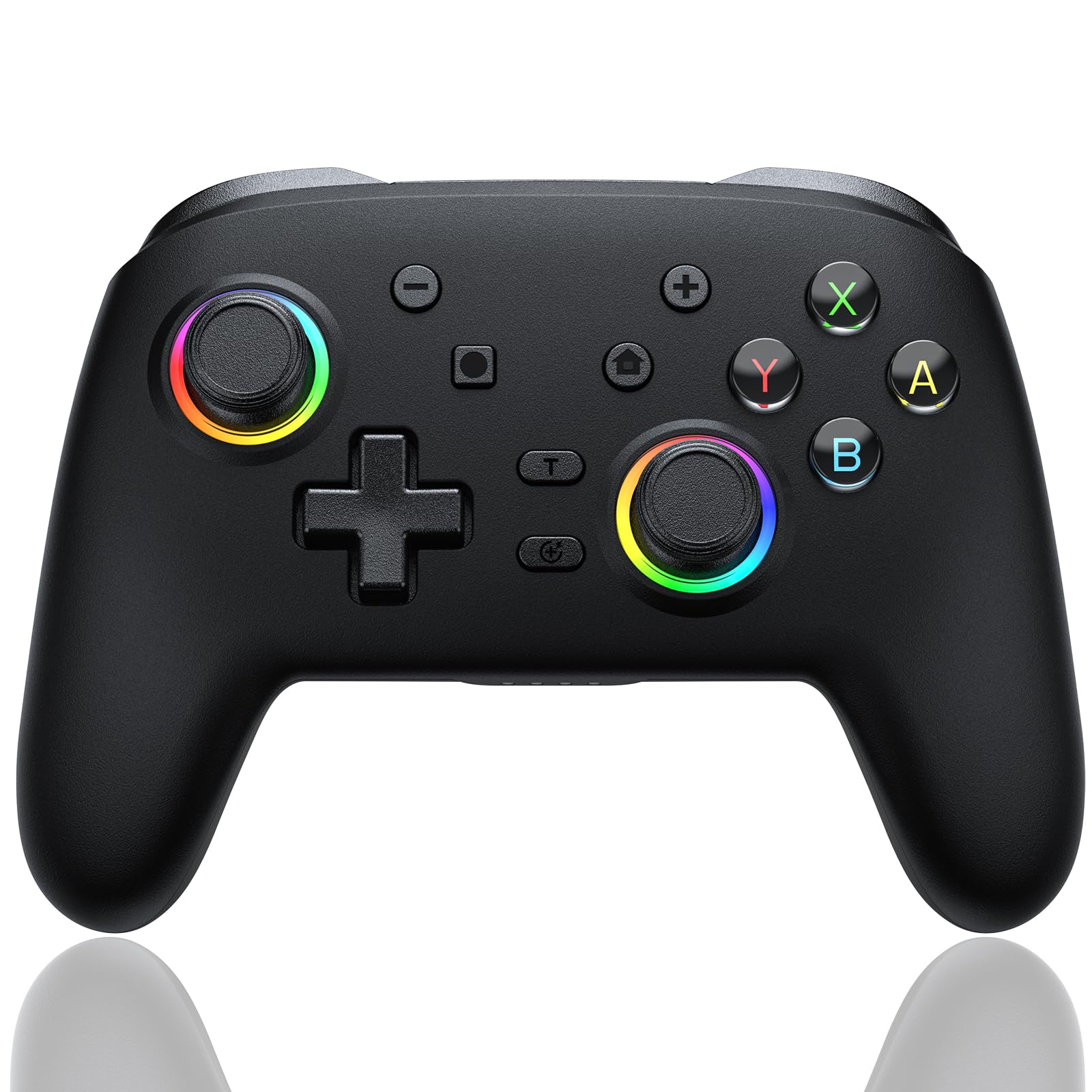 AROEVEIB Wireless Switch Pro Controller with Dual Vibration, Motion Control & 6-Axis Gyro - Compatible with Nintendo Switch, Switch Lite & OLED Model - Perfect for Gaming, Multiplayer & Handheld Mode