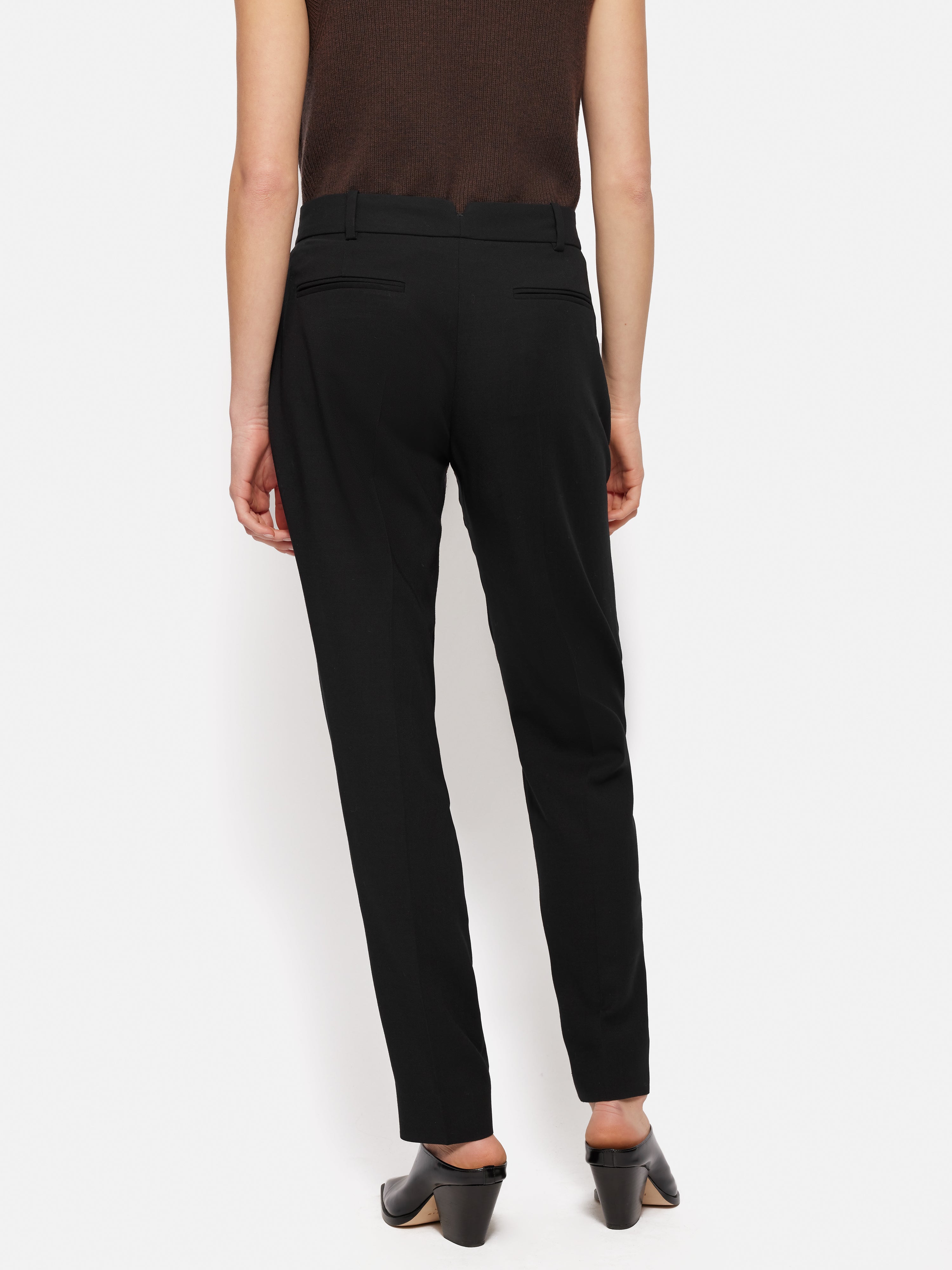 Premium Fluid Twill Palmer Trouser for Men - Classic Black Slim Fit Dress Pants for Office, Business & Formal Occasions