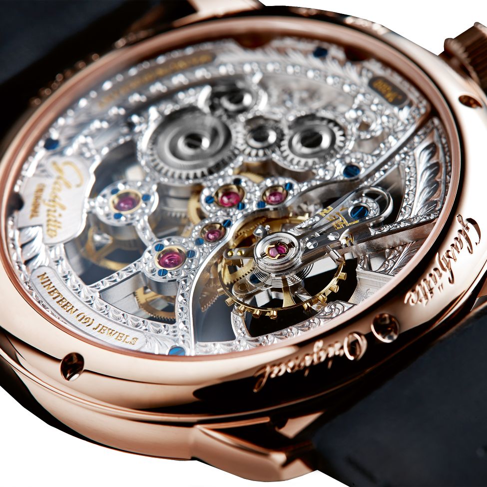Glashutte Original Senator Skeletonized Edition 18K Red Gold Men's Luxury Watch - Perfect for Business Meetings & Formal Events