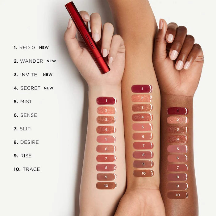 Hourglass Phantom Volumizing Glossy Lip Balm - Hydrating Plumping Lip Gloss for Full Lips, Shine & Moisture | Perfect for Day & Night Wear, Special Occasions & Everyday Glam