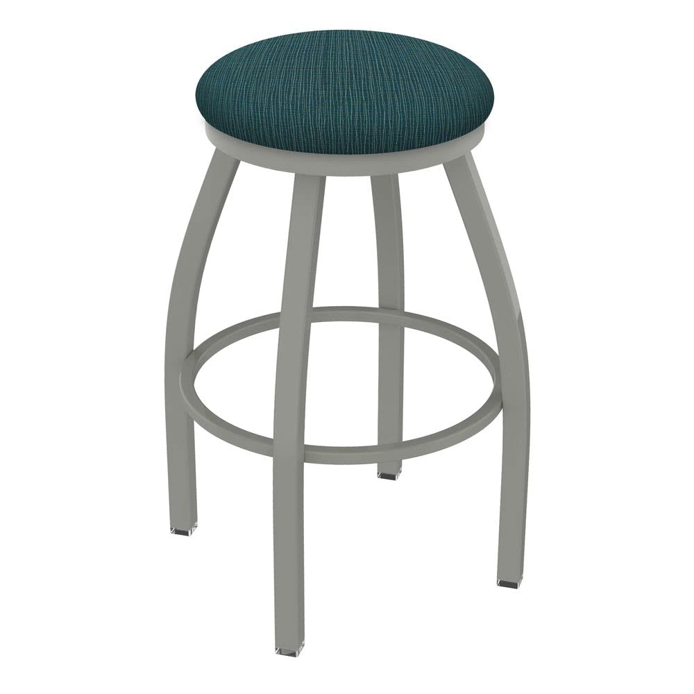 Holland Bar Stool Co. XL 802 Misha Swivel Bar Stool with Graph Tidal Finish - Adjustable Height Modern Bar Stool for Kitchen Island, Breakfast Nook & Home Bar Decor