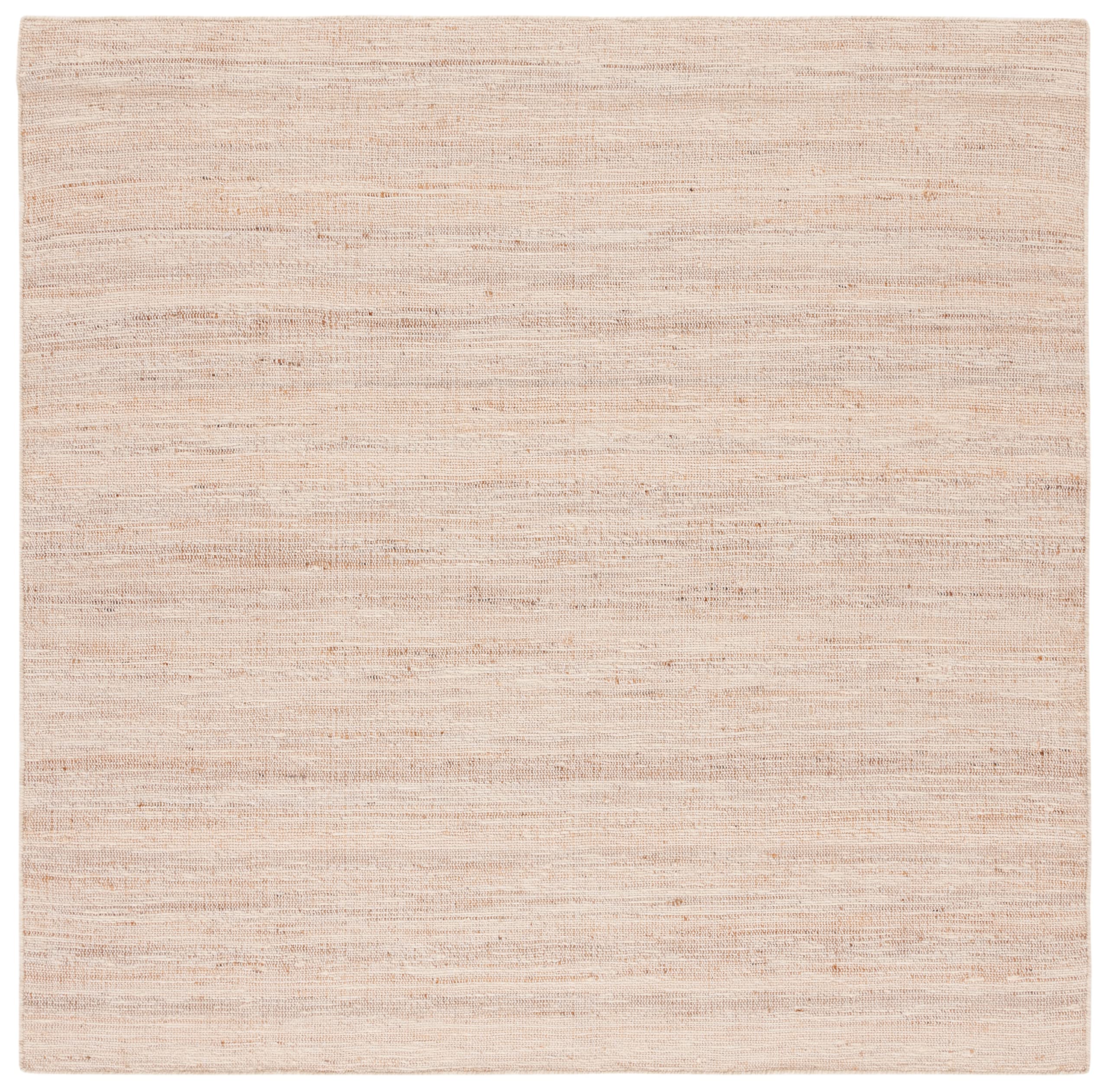 SAFAVIEH Handmade Wool & Jute Area Rug 6'x6' Square - Natural/Beige (NFB554B) for Living Room, Dining Room & Bedroom | Eco-Friendly Natural Fiber Collection | Perfect for Boho, Farmhouse & Modern Decor
