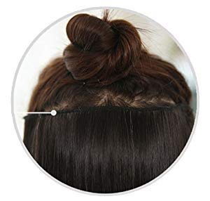 Natural Straight Long Brown Hair Extensions for Women - Perfect for Daily Wear, Parties & Special Occasions