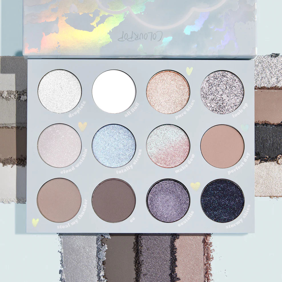 ColourPop Cloud 9 Eyeshadow Palette - 9 Highly Pigmented Matte & Shimmer Shades for Day & Night Makeup Looks | Perfect for Professional Makeup Artists & Beginners | Ideal for Parties, Weddings & Everyday Wear