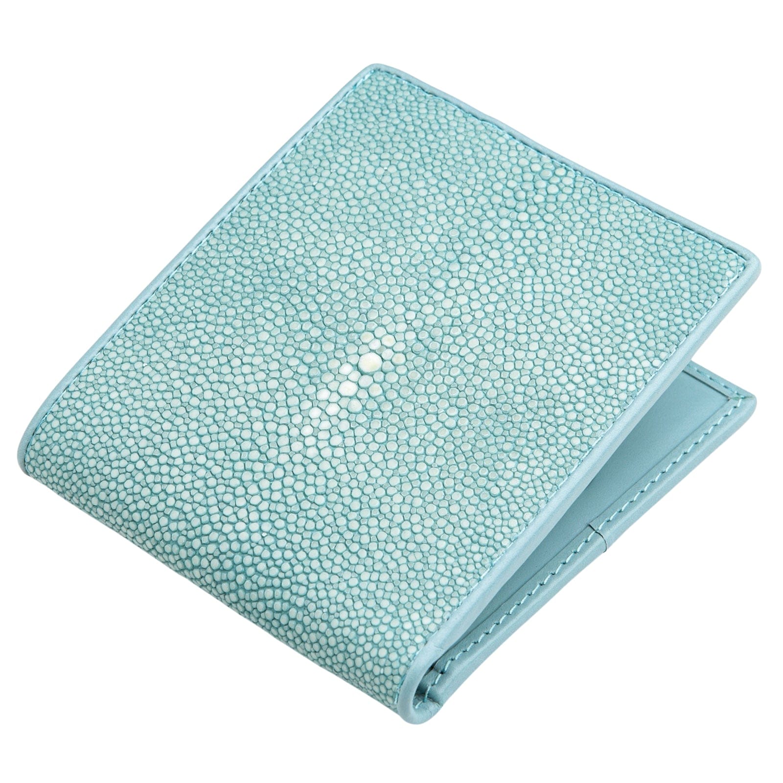 Authentic Blue Turquoise Stingray Leather Wallet for Men & Women | Handmade Exotic Skin Billfold | Perfect Gift for Travel & Everyday Use