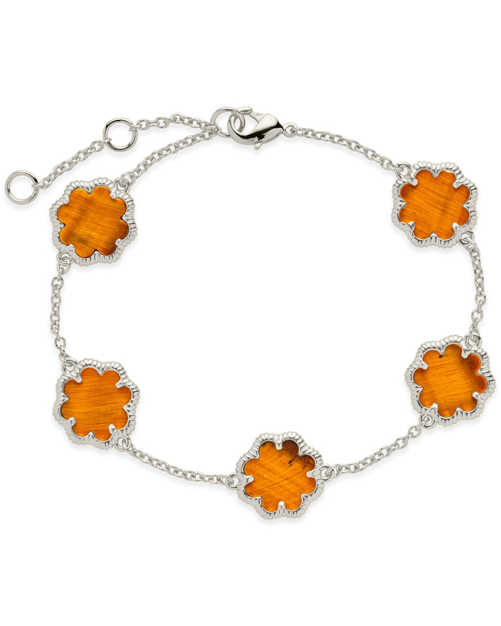 Rose Petal Station Bracelet for Women - Dainty Floral Charm Adjustable Bangle for Everyday Wear, Gift for Her, Wedding, Anniversary & Special Occasions