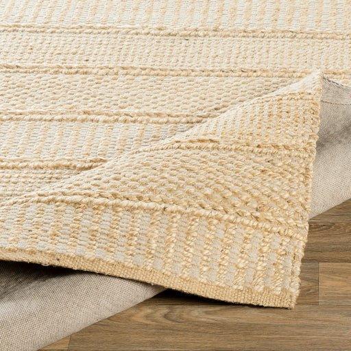 Hand Woven Aria Textured Panel Rug - Natural Jute Fiber, Multiple Sizes (5x7, 8x10) for Living Room, Bedroom & Boho Home Decor