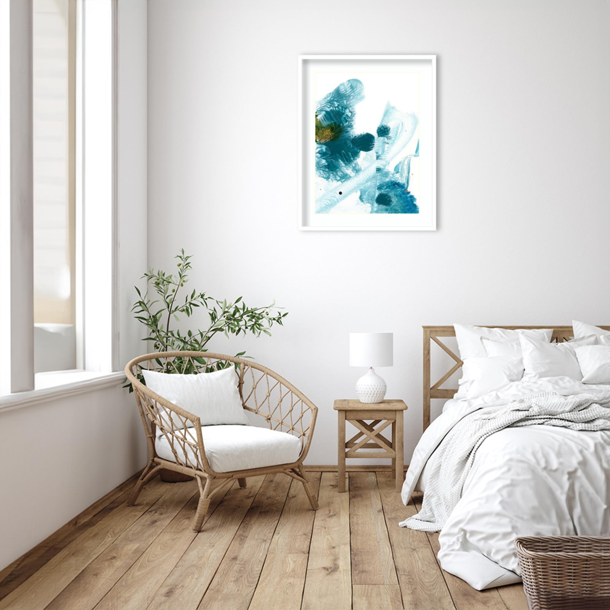 Amanti Art Framed Abstract Wall Art Print - 33x26 Stardust Abstract II by Ethan Harper | Modern Contemporary Decor Painting for Living Room, Bedroom, Bathroom & Kitchen | Perfect for Home Office & Dining Room Decor