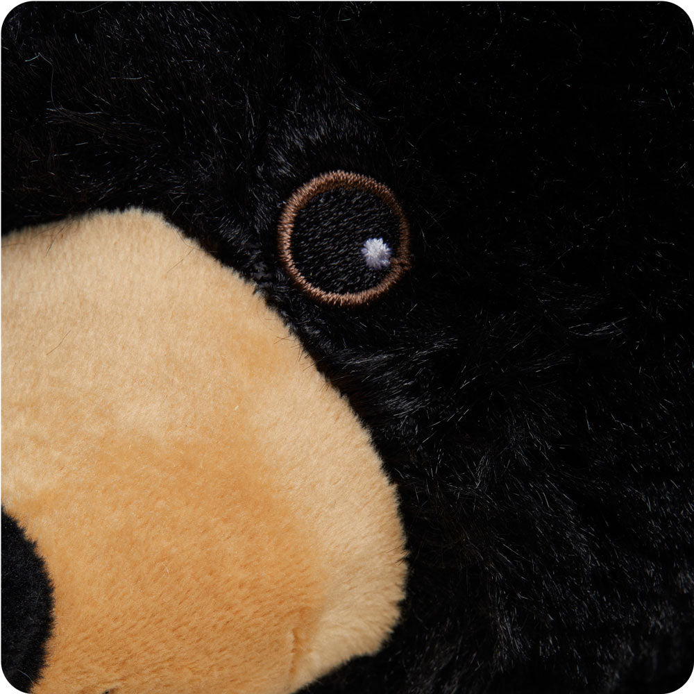 Black Bear Warmies - Cozy Microwaveable Plush Stuffed Animal for Kids & Adults | Perfect for Relaxation, Stress Relief & Cold Weather Comfort