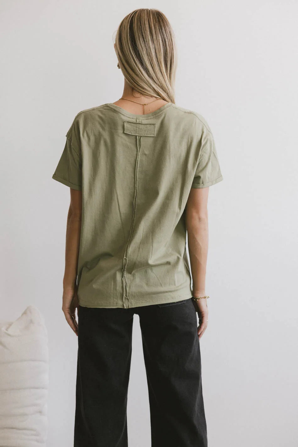 Gunner Basic Tee in Light Olive - Soft Cotton Crew Neck T-Shirt for Men | Casual Everyday Wear & Layering | FINAL SALE