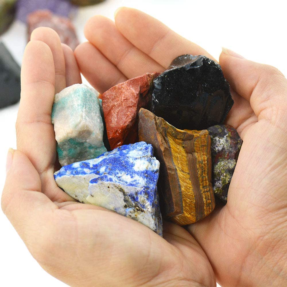 100% Authentic Raw Natural Crystal Stone Set for Healing, Meditation & Energy Work - Allegiance Mix Stone Lot for Spiritual Growth & Home Decor