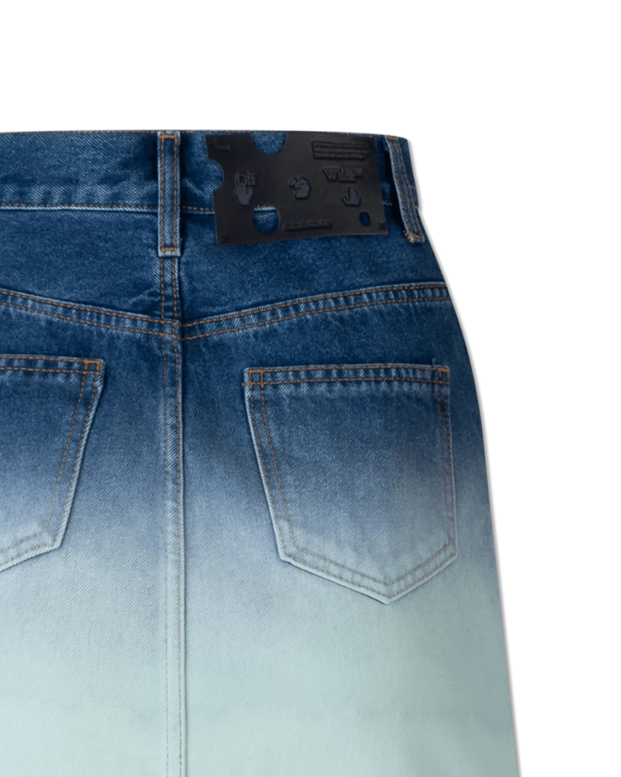 Trendy Ombre Denim Mini Skirt for Women | High Waisted Stretch Denim Short Skirt | Perfect for Summer Outfits, Beach Vacations & Casual Street Style
