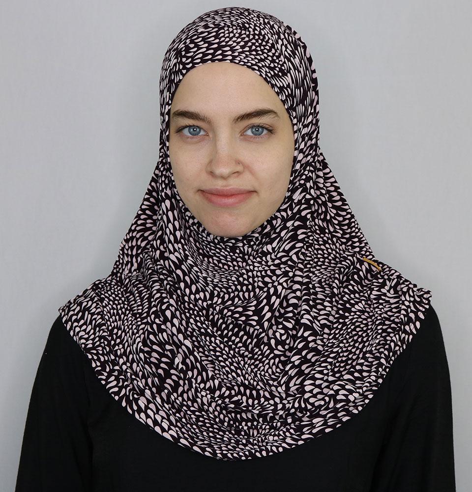 Firdevs Amira Hijab - Soft & Comfortable Muslim Headscarf for Women - Perfect for Daily Wear, Prayer, and Rainy Days (Plum Color)